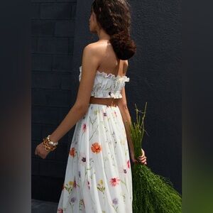 H&M Floral White Dress